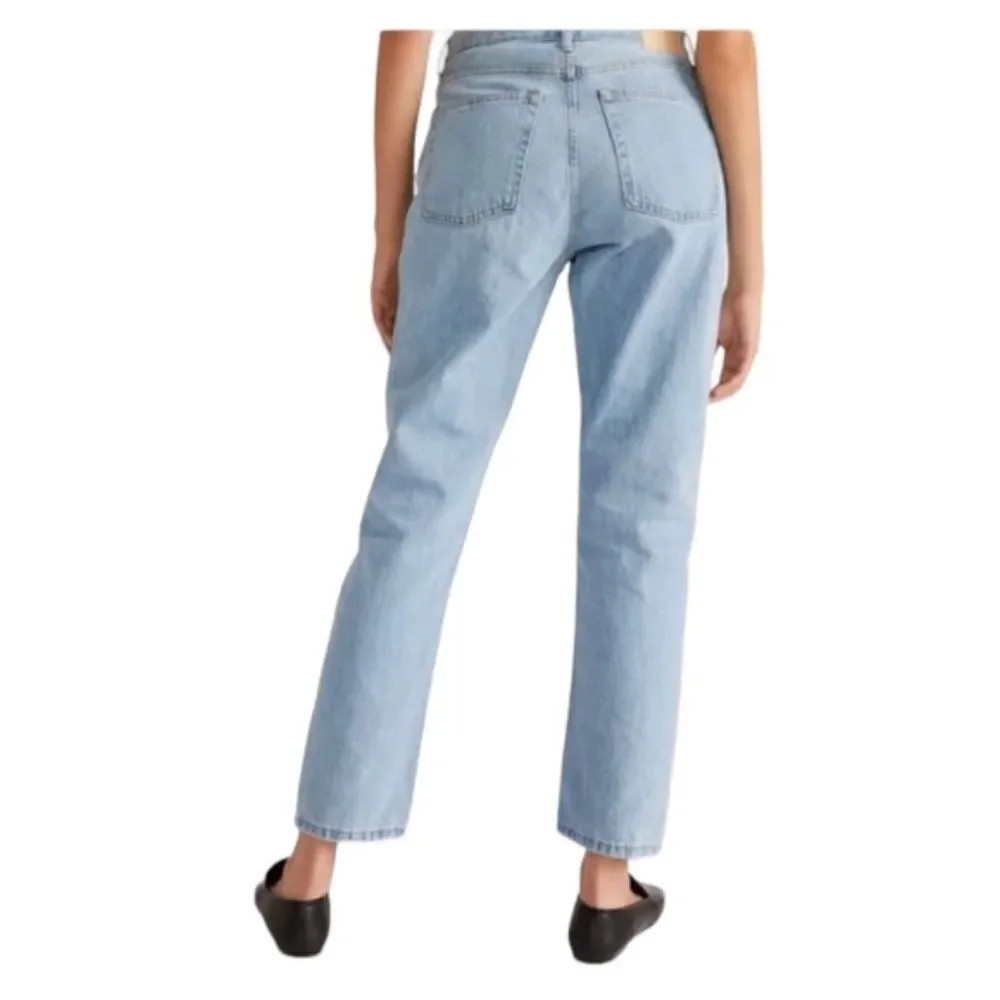 New Everlane The 90’s Cheeky Jean Light Wash Button Fly Size 33 Ankle - Picture 6 of 6